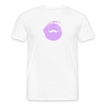 Schnurrbart Hipster Bart - Männer T-Shirt - Weiß - Vorne - AI Model Male 178 dark (178cm)