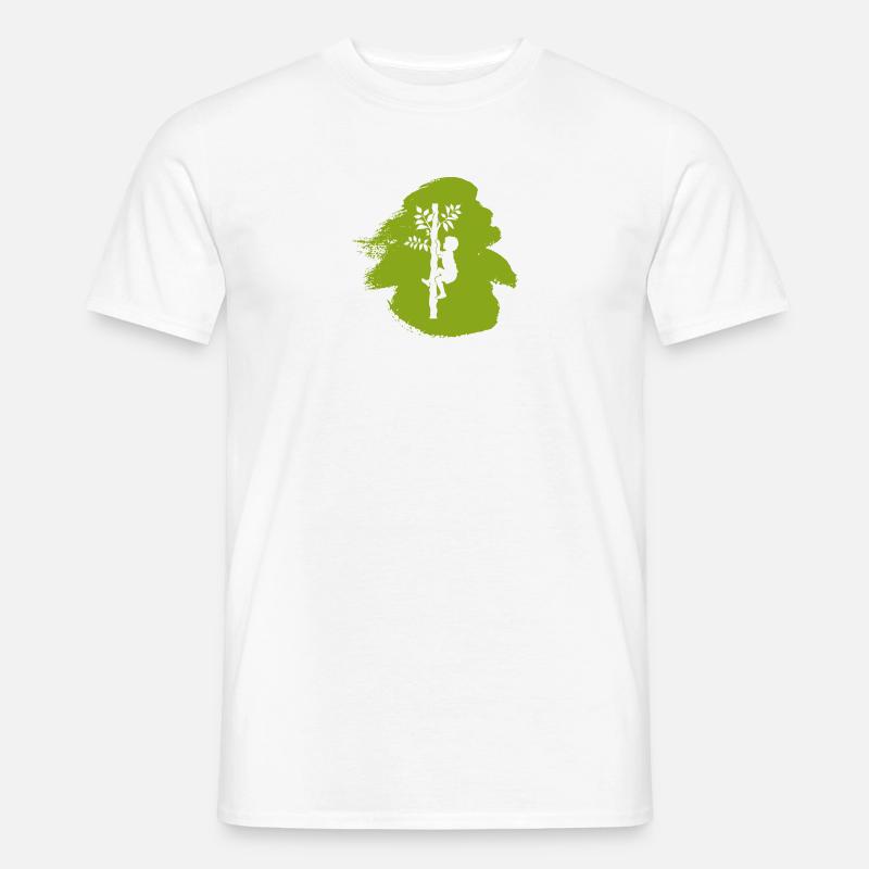 Climbing Monkey Climbing - Men's T-Shirt - white