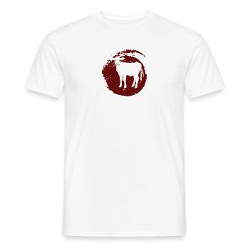 Vegan Animal Rights Bio - Men's T-Shirt - white - Front - AI Model Male 178 dark (178cm)