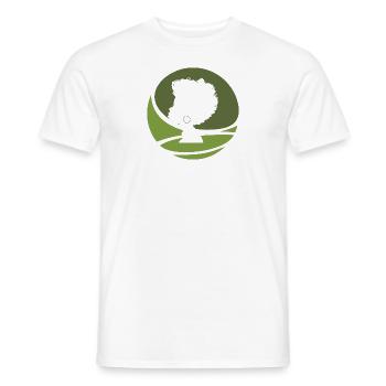 Soul Afro 70s - Men's T-Shirt - white - Front - AI Model Male 178 dark (178cm)