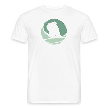 Gesichtsbehaarung Hipster Schnurrbart - Männer T-Shirt - Weiß - Vorne - AI Model Male 178 dark (178cm)