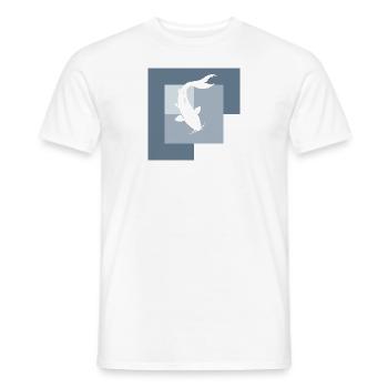 Koi Fischer Teich - Männer T-Shirt - Weiß - Vorne - AI Model Male 178 dark (178cm)