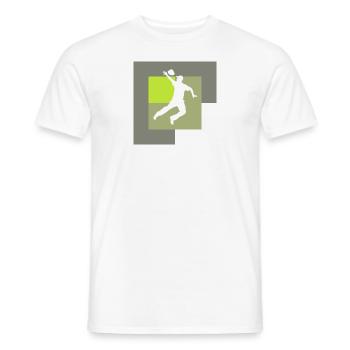 Tournoi de sacs de cornhole - T-shirt homme - blanc - Devant - AI Model Male 178 dark (178cm)