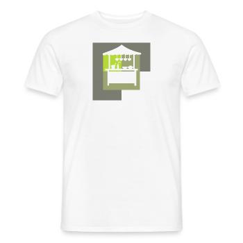 Food trucks, délicieux fast-food - T-shirt homme - blanc - Devant - AI Model Male 178 dark (178cm)
