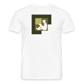 Leseratte Bildung Roman - Männer T-Shirt - Weiß - Vorne - AI Model Male 178 dark (178cm)
