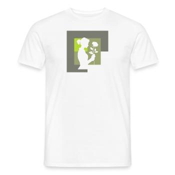 Floristik Hobbygärtner Botanisch - Männer T-Shirt - Weiß - Vorne - AI Model Male 178 dark (178cm)