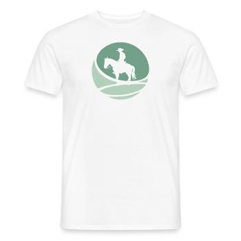 Cowboy Ranch Western - Men's T-Shirt - white - Front - AI Model Male 178 dark (178cm)