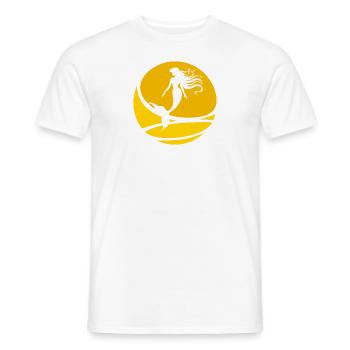 Manatee Marina Créature Mythique - T-shirt homme - blanc - Devant - AI Model Male 178 dark (178cm)