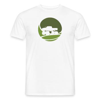 Reifen Geländefahrer - Männer T-Shirt - Weiß - Vorne - AI Model Male 178 dark (178cm)