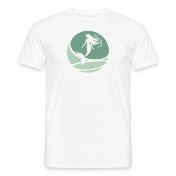 Flosse Neptun - Männer T-Shirt - Weiß - Vorne - AI Model Male 178 dark (178cm)