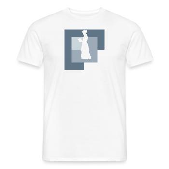 Bookworm Book - Men's T-Shirt - white - Front - AI Model Male 178 dark (178cm)
