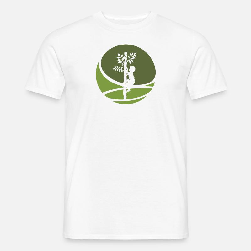 Baumklettern Klettern Ausrüstung - Männer T-Shirt - Weiß