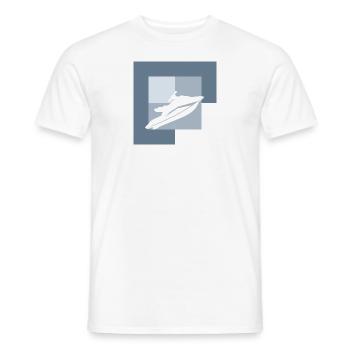 Water Sports Motorboat Snowmobiles - Men's T-Shirt - white - Front - AI Model Male 178 dark (178cm)