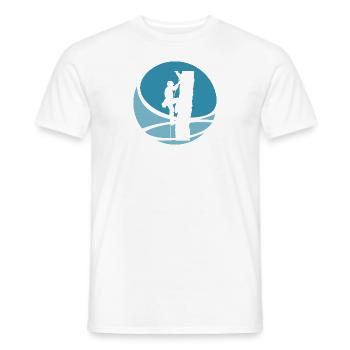 Baumklettern Kletterer - Männer T-Shirt - Weiß - Vorne - AI Model Male 178 dark (178cm)