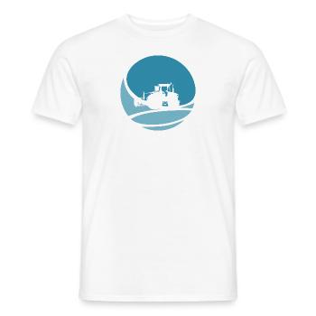Ferme fermière - T-shirt homme - blanc - Devant - AI Model Male 178 dark (178cm)