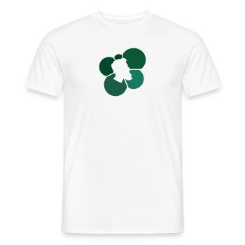 Mustache Facial Hair Gentleman - Men's T-Shirt - white - Front - AI Model Male 178 dark (178cm)