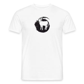 Vegan Meat Vegan - Men's T-Shirt - white - Front - AI Model Male 178 dark (178cm)
