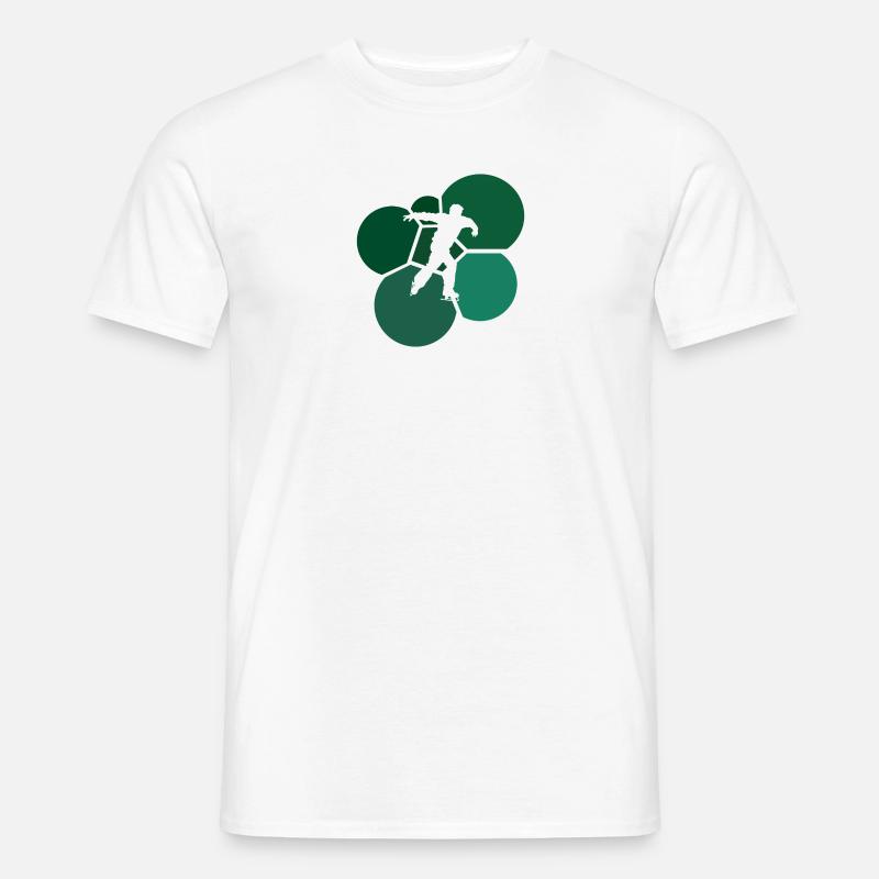 Eislaufen Eislauf Eiskunstläufer - Männer T-Shirt - Weiß