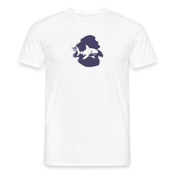 Shark Sharks Shark Fin - Men's T-Shirt - white - Front - AI Model Male 178 dark (178cm)