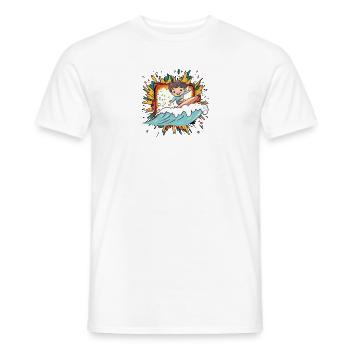 Surfer Surfen - Männer T-Shirt - Weiß - Vorne - AI Model Male 178 dark (178cm)