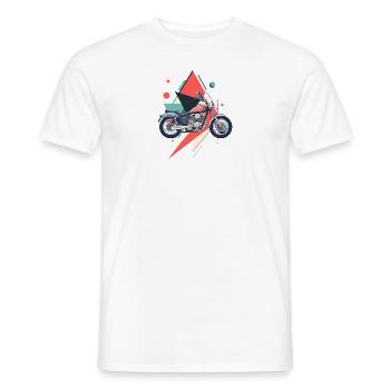Motocross Motorsport - T-shirt homme - blanc - Devant - AI Model Male 178 dark (178cm)