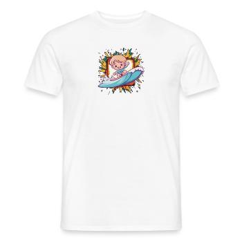 Surfeurs Surfeurs Surfeurs - T-shirt homme - blanc - Devant - AI Model Male 178 dark (178cm)