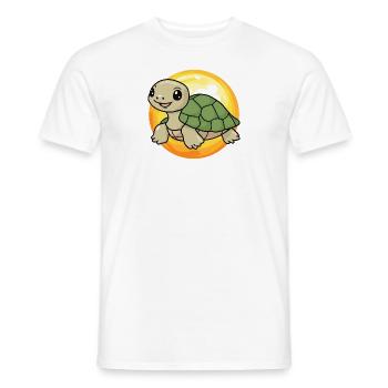 Turtle Schildkröte Reptil - Männer T-Shirt - Weiß - Vorne - AI Model Male 178 dark (178cm)