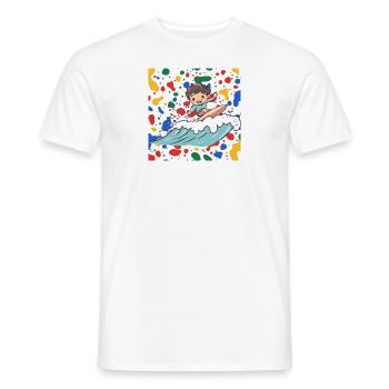 Surfer Surfer Girl - Men's T-Shirt - white - Front - AI Model Male 178 dark (178cm)