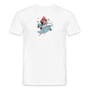 Surfer Hawaii - Männer T-Shirt - Weiß - Vorne - AI Model Male 178 dark (178cm)