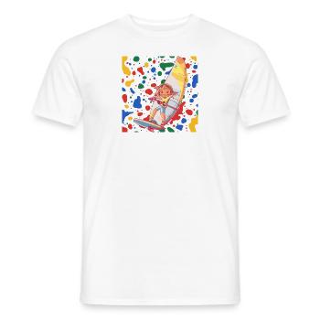 Windsurfen Wellenreiter - Männer T-Shirt - Weiß - Vorne - AI Model Male 178 dark (178cm)