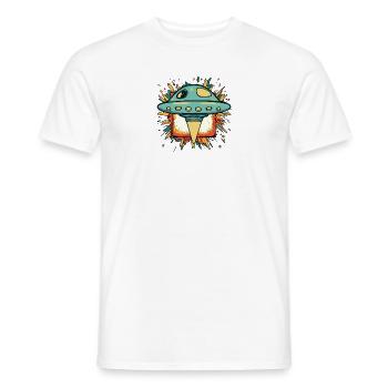 Soucoupe OVNI - T-shirt homme - blanc - Devant - AI Model Male 178 dark (178cm)