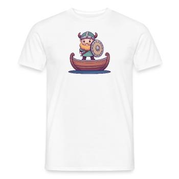 Wikinger Germanen - Männer T-Shirt - Weiß - Vorne - AI Model Male 178 dark (178cm)