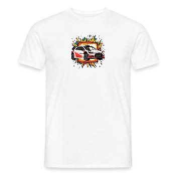 Rallye Tuning Renner - Männer T-Shirt - Weiß - Vorne - AI Model Male 178 dark (178cm)