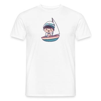 Sailing Sailing Ship - Men's T-Shirt - white - Front - AI Model Male 178 dark (178cm)