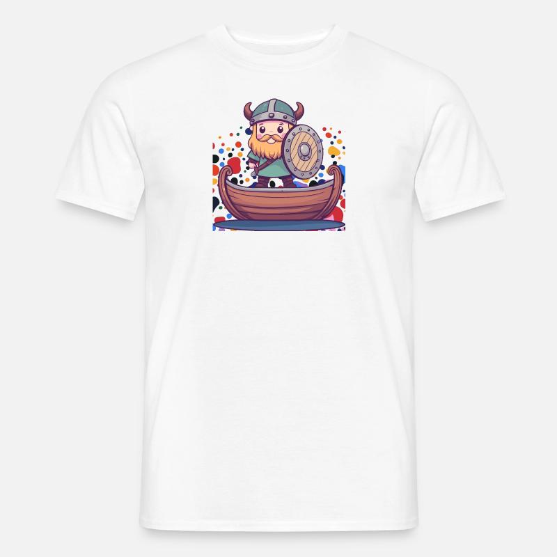 Wikinger Germanen - Männer T-Shirt - Weiß