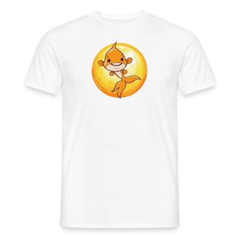 Fish Fishing Trout Pond - Men's T-Shirt - white - Front - AI Model Male 178 dark (178cm)