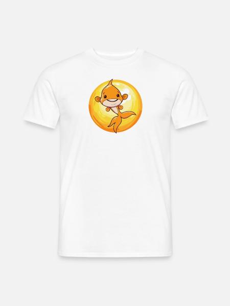 Fische Fischen Forellenteich - Männer T-Shirt - Weiß