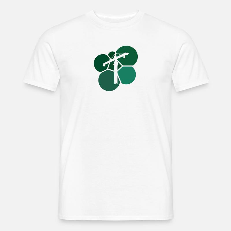 Kranfahrer Bauarbeiter - Männer T-Shirt - Weiß