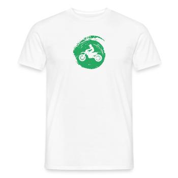 Motorrad Biker Chopper - Männer T-Shirt - Weiß - Vorne - AI Model Male 178 dark (178cm)