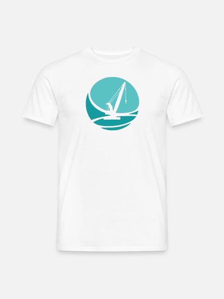 Baustelle Kranfahrer Hausbau - Männer T-Shirt - Weiß