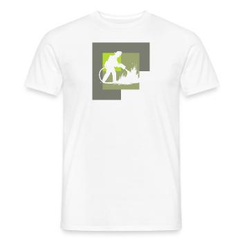 Fire Brigade Volunteer Blue Light - Men's T-Shirt - white - Front - AI Model Male 178 dark (178cm)