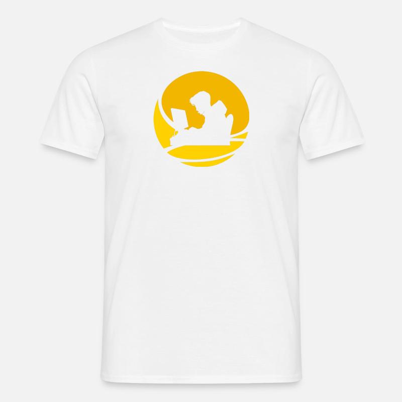 Computer Scientist Hacker Cybersecurity - Men's T-Shirt - white