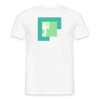 Fischen Fischerei Sportfischer - Männer T-Shirt - Weiß - Vorne - AI Model Male 178 dark (178cm)
