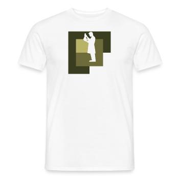 Molécule de chimie chimiste - T-shirt homme - blanc - Devant - AI Model Male 178 dark (178cm)