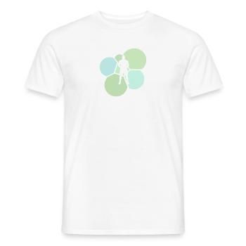MMA Jitsu Arts Martiaux Mixtes - T-shirt homme - blanc - Devant - AI Model Male 178 dark (178cm)