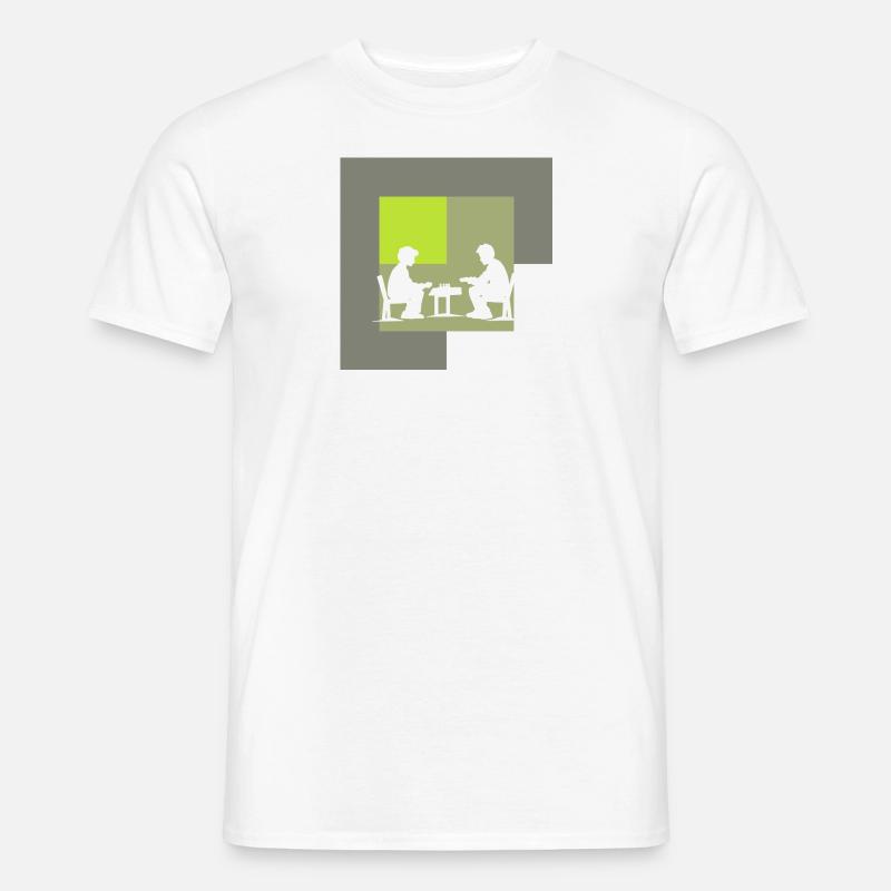Brettspiele Spieleabend - Männer T-Shirt - Weiß