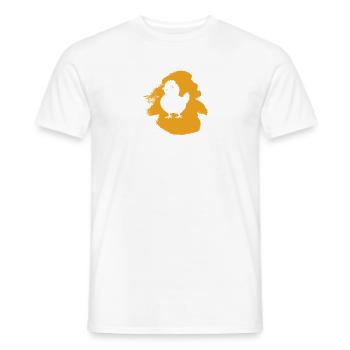 Poulet Volaille - T-shirt homme - blanc - Devant - AI Model Male 178 dark (178cm)