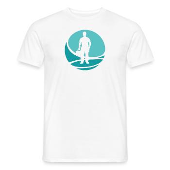 Plombier Plombier - T-shirt homme - blanc - Devant - AI Model Male 178 dark (178cm)