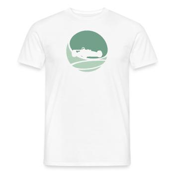 Car Racing Racing Car Sports Car - Men's T-Shirt - white - Front - AI Model Male 178 dark (178cm)