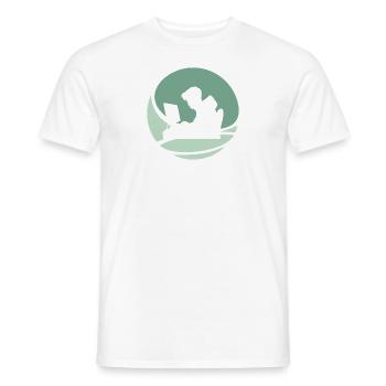 hacker étudiant en informatique hack - T-shirt homme - blanc - Devant - AI Model Male 178 dark (178cm)